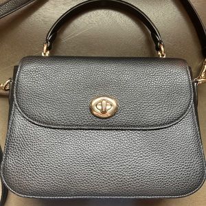 Coach Marlie Top Handle Crossbody Bag in Black
